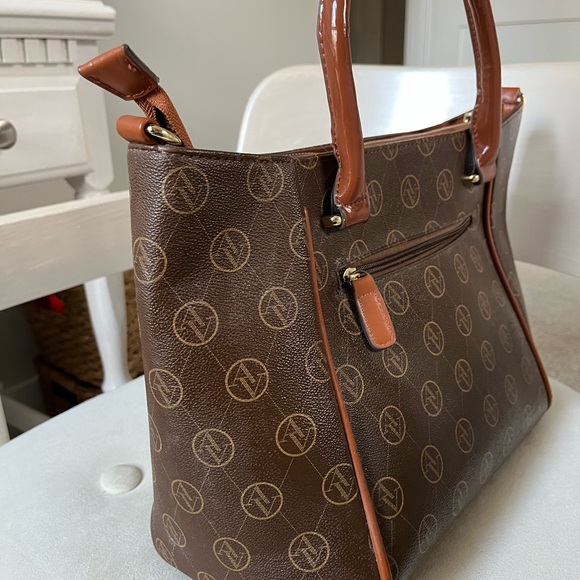 Adrienne Vittadini Brown Tote Handbag - Picture 6 of 16